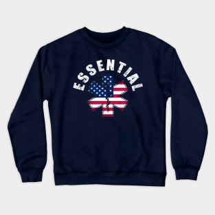 USA Essential Worker EMT Nurse First Responders Crewneck Sweatshirt